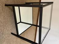 img 1 attached to Stylish And Functional: Hera Blackened Bronze Square Side Table With Clear Shelf (20 Inch Wide) review by Robert Hayes