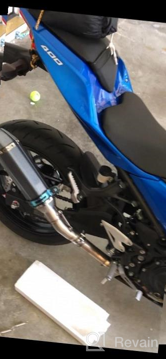 img 1 attached to Kawasaki Ninja 400 Z400 Slip-On Exhaust System Including Muffler For Improved Performance - Compatible With Models From 2018, 2019, And 2020 review by Lamar Hopkins