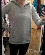 img 1 attached to Maternity Nursing Hoodie With Kangaroo Pocket And Fleece Lining For Women By Smallshow review by Cyrus Wright