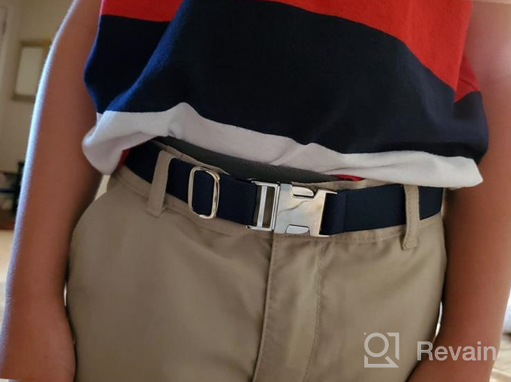 img 1 attached to Kids Boys' Accessories: Adjustable Stretch Belt for Boys Enhances Comfort and Style review by Robert Morrison