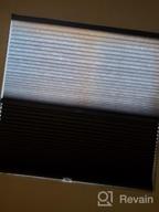 img 1 attached to BlindsAvenue Cordless Day/Night Cellular Honeycomb Shade, 9/16" Single Cell, Warm Cocoa, Size: 23" W X 48" H review by Darrion Hudson