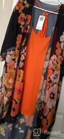 img 5 attached to Women'S Plus Size Sheer Chiffon Kimono Cardigan With Floral Print - Loose Cover Up Outwear Blouse Tops