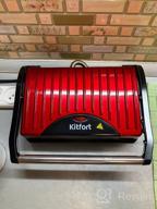 img 1 attached to Sandwich maker Kitfort KT-1609 Panini Maker, red review by Bogusawa Spalitabaka ᠌