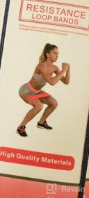 img 6 attached to Улучшите свои тренировки с помощью резиновых петлевых упражнительных бандажей Portzon - идеально подходящих для растяжки, тренировки силы и восстановления мышц.