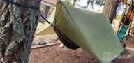 img 1 attached to Portable Double Camping Hammock With Mosquito Net And Straps - Ideal For Outdoor Hiking, Survival And Travel - Sunyear Hammock For 2 People review by Paul Sanchez
