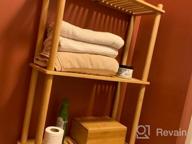 img 1 attached to 3-Tier AmazerBath Bamboo Over Toilet Storage Shelf | Bathroom Organizer Rack For Space Saving | Natural Color review by Adam Alvarez