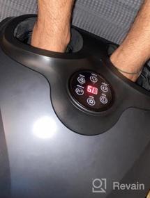 img 5 attached to 🦶 Foot Massager with Heat - Shiatsu Deep Kneading Air Compression Electric Feet Massager Machine for Pain Relief, Gift, Home, Office