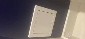 img 4 attached to Access Panel Door 6'' X 6'' Inch - White Opening Flap Cover Plate - Box Door Lock - Door Latch