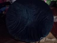 img 1 attached to Velvet Round Saucer Chair Cover High Stretch Moon Chair Slipcover, Removable Moon Chair Cover For Adults Saucer Chair Furniture Protector For Living Room, Large, Taupe (Cover Only) review by Giovanni Glenn