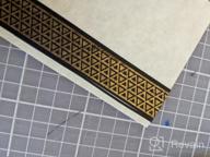img 1 attached to Black Basic Pattern 10 Rolls - VIVIQUEN Gold Foil Washi Tape Set, 15MM Skinny Masking Tape Decorative Pack For DIY Scrapbooking, Crafts, Gift Wrapping, And Holiday Decoration review by Kiko Fanandriansyah