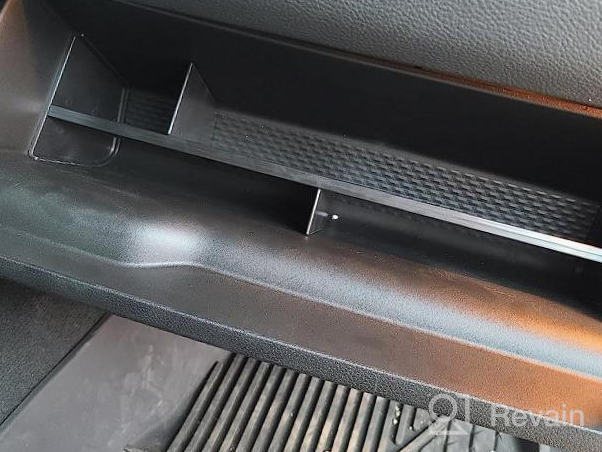 img 1 attached to 🧤 Ultimate Glove Box Organizer for Dodge RAM 1500 - Motrobe ABS Divider, Black - 2019-2023 Accessories review by Rico Dantzler