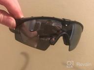 картинка 1 прикреплена к отзыву Заменяемые поляризационные баллистические солнцезащитные очки для мужчин - высококачественные аксессуары для глаз от Jeff Warne