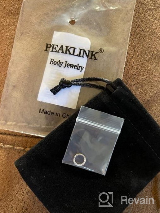 img 1 attached to 16G-18G 316L Stainless Steel CZ/OPAL Septum Clicker Ring Nose Daith Earrings Conch Helix Cartilage Tragus Lobe Belly Hoop Piercing Jewelry - PEAKLINK review by Tiffany Scofield