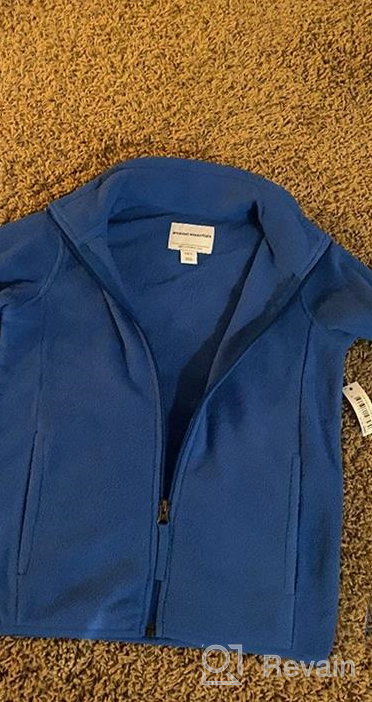 img 1 attached to 🧥 Affordable and Cozy: Amazon Essentials Full Zip Fleece Jacket for Boys' Clothing and Jackets & Coats review by Micael Rau