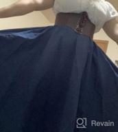 img 1 attached to BEAUTELICATE Victorian Skirt Renaissance Skirt 100% Cotton Long Skirt Medieval Skirt Civil War Skirt review by Anna Lang