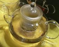 img 1 attached to Stovetop-Safe Glass Teapot With Removable Infuser For Blooming & Loose-Leaf Tea - 33.8Oz Capacity review by Mike Lunde