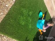 img 1 attached to SavvyGrow Realistic Astroturf Rug 5 Ft X 8 Ft- Premium 4 Tone Synthetic Astro Turf, Easy To Clean With Drain Holes - Patio Grass Backdrop - Non Toxic Eco-Friendly (Many Sizes) review by Jaleel Kadlecik