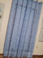 img 1 attached to Transform Your Home With Topfinel 84-Inch Linen Sheer Curtains - Floral Print, Grommet Design, And Light Filtering Technology In Yellowish Cream review by Julie Sutton