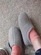 img 1 attached to RockDove Women'S Cozy Teddy Fleece Slippers - Perfect For Indoor Comfort review by Anna Green