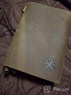 img 1 attached to Wander In Style With The A6 Refillable Leather Travel Journal - Perfect For Writers And Travelers! review by Rhonda Hughes
