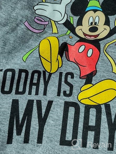 img 1 attached to Mickey Mouse Today Is My Day Birthday Graphic Tee T-Shirt for Boys by Disney - Ideal for Celebration review by Damon Murray