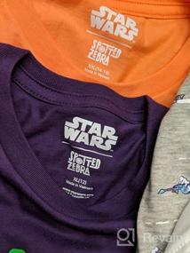 img 5 attached to Spotted Zebra Star Wars Short Sleeve Boys' Clothing for Tops, Tees & Shirts