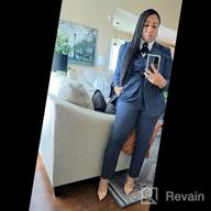 img 1 attached to Professional And Chic: LISUEYNE Women'S Three-Piece Business Suit Set review by Derek Pape