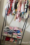 img 1 attached to White Metal Clothing Rack With Shelves And Hooks - YOUDENOVA Garment Organizer review by Vince Dickey