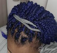 img 1 attached to 7 Pack Of 14 Inch Blonde Passion Twist Crochet Hair - Water Wave Curly Braiding Hair Extensions For Women - Short Passion Twists Braiding Hair In #27 Shade By Ubeleco review by Courtney Richardson