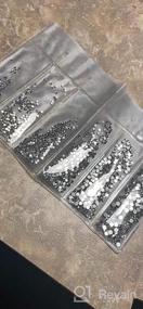 img 5 attached to Get Creative With YGDZ Nail Rhinestones: 1728Pcs Flatback Clear Diamond Beads For Nails Art Crafts In 6 Different Sizes