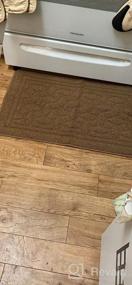 img 3 attached to Color G Non-Skid Beige Kitchen Runner Rug: Machine Washable And Easy To Clean Floor Mat