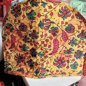 img 4 attached to Add A Touch Of Vintage Indian Decor To Your Kitchen With Handmade Cotton Tea Cosy Cover In Green