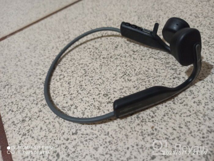 img 3 attached to AfterShokz OpenMove Wireless Headphones, alpine white review by Agata yziska ᠌