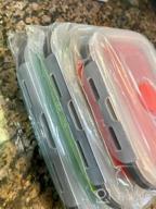 img 1 attached to Reusable Collapsible Food Storage Containers With Airtight Lids - Set Of 4 review by John Wei