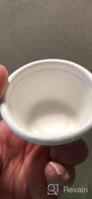 img 5 attached to 200Pk CAMKYDE 2Oz Disposable Bagasse Fiber Souffle Cups - 100% Natural & Biodegradable Compostable Condiment Sample Tasting (White)