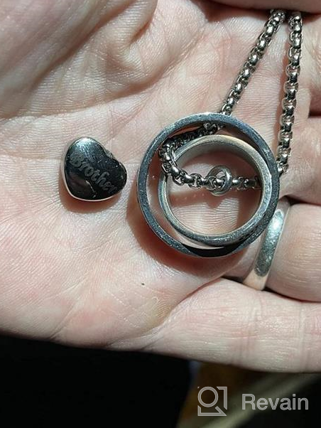 img 1 attached to Forever in My Heart: Jesse Ortega Urn Necklace for Ashes - Stainless Steel Keepsake Cremation Jewelry review by Kevin Jacobson