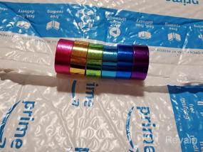 img 7 attached to Rainbow Washi Tape Set - 10 Rolls Of 15Mm Wide Solid Color Tape For Egg Decorating, DIY School Supplies, And Crafts - 164 Feet Total Length With Piokio Brand.