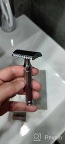 img 8 attached to 🪒 T-Blade MUHLE Elongated Handle: Traditional Chrome Closed Comb Safety Razor - Silver