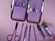 img 1 attached to Manicure Set, Women Grooming Kit, Pedicure Kit, Nail Clippers, Professional Grooming Kit, Nail Tools Gift 8 In 1 With Luxurious Travel Case For Men And Women Gifts Friends Parents(Rainbow) review by Dede Tambagan