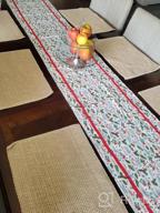 img 1 attached to Folkulture 72-Inch Long Cotton Table Runner In Bombay Brown: Farmhouse And Boho Chic Home Décor Must-Have review by Becky Gilbert