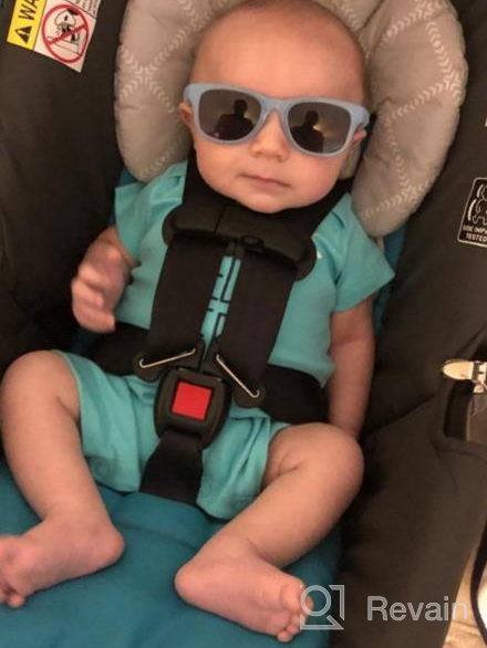 img 1 attached to Polarized Square Eye Glasses With Strap For Baby Boys And Girls Aged 0-24 Months - COCOSAND Toddler Sunglasses review by Jimmy Breaux