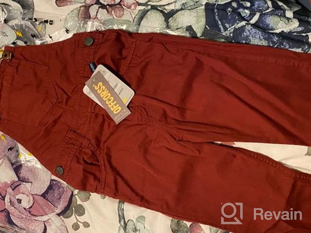 img 1 attached to OFFCORSS Toddler Overalls: Stylish 👖 Boys' Clothing for Comfortable and Versatile Overalls review by Douglas Norton