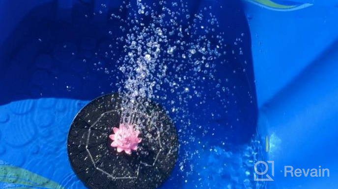 img 1 attached to Smart Solar Fountain Pump For Bird Bath - TekHome 3W Powered Garden Pool Pond Outdoor Fountains review by John Mahfood