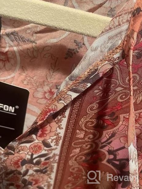 img 1 attached to Stylish And Comfortable: TEMOFON Women'S Boho Dress Ideal For Casual Beach Outings review by Tom Oberhue