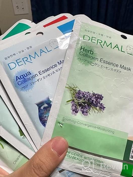 img 1 attached to DERMAL 39 Combo Pack Collagen Essence Full Face Facial Mask Sheet - The Ultimate Supreme Collection For Every Skin Condition Day To Day Skin Concerns. Nature Made Freshly Packed Korean Face Mask review by George Hersey