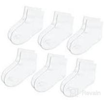 img 5 attached to Pack of 6 Seamless-Toe Quarter 🧦 Athletic Socks for Big Boys by Jefferies Socks