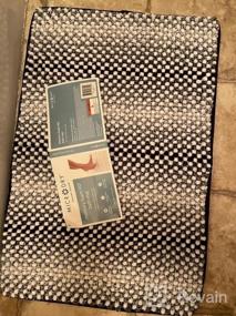 img 5 attached to Microdry Chenille Bath Mats: Super Absorbent, Skid-Resistant 2-Piece Set In Aqua