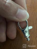 img 1 attached to Package Of 55 WXJ13 Swivel Clasps With Lobster Claw Clasps, Keychain Rings- Ideal For Lanyards review by Howie Broyles