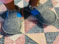 img 1 attached to STQ Kids Toddler Slippers: Warm, Lightweight Sock Shoes in Blue - Size US 5 review by Luis Green