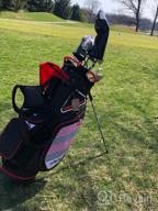 img 1 attached to Navy Golf Stand Bag: Lightweight, Portable And Organized With 14 Way Divider And Dust Cover review by Matthew Sutton